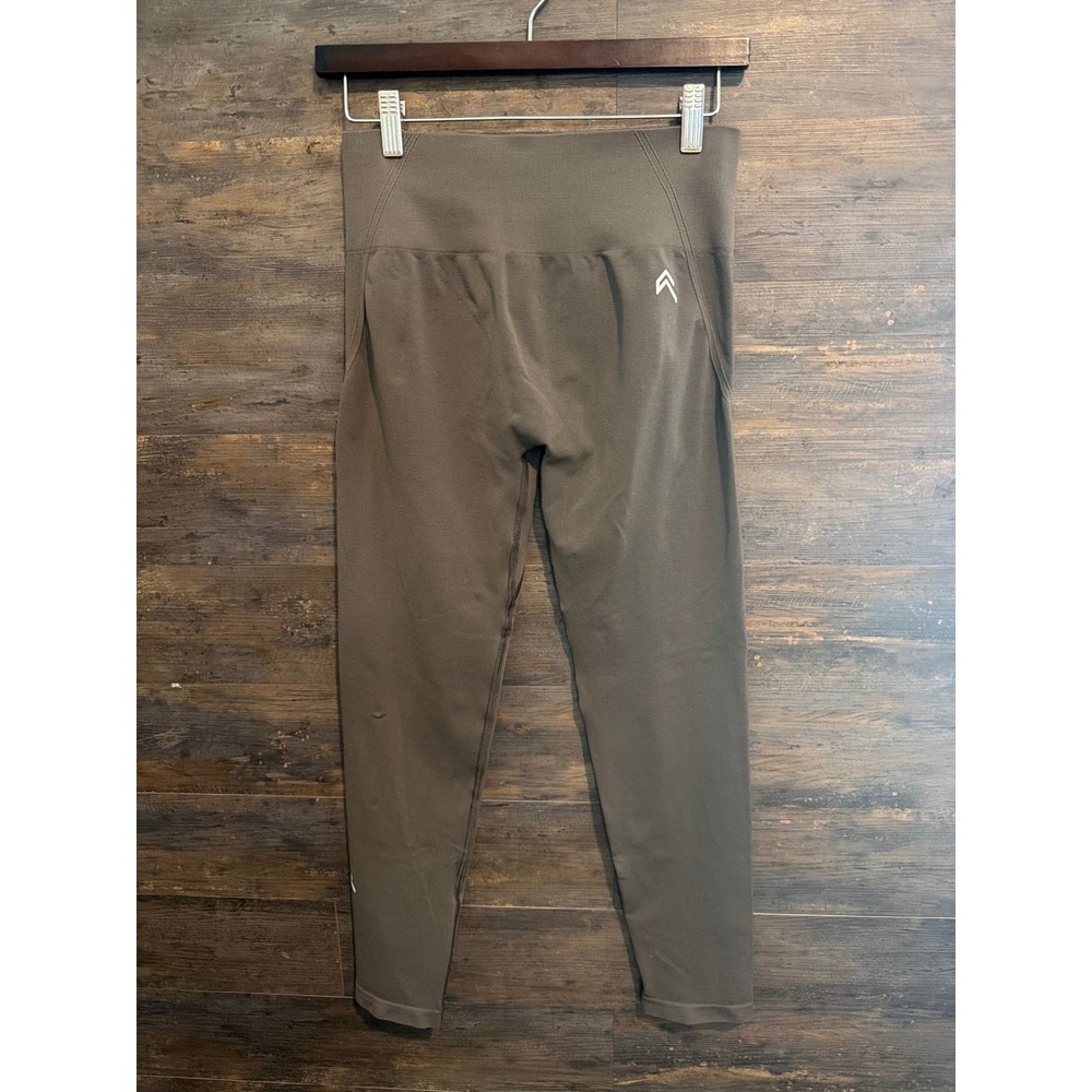 Oner Active Effortless Seamless Leggings Taupe Brown Scrunch Butt High Waist M